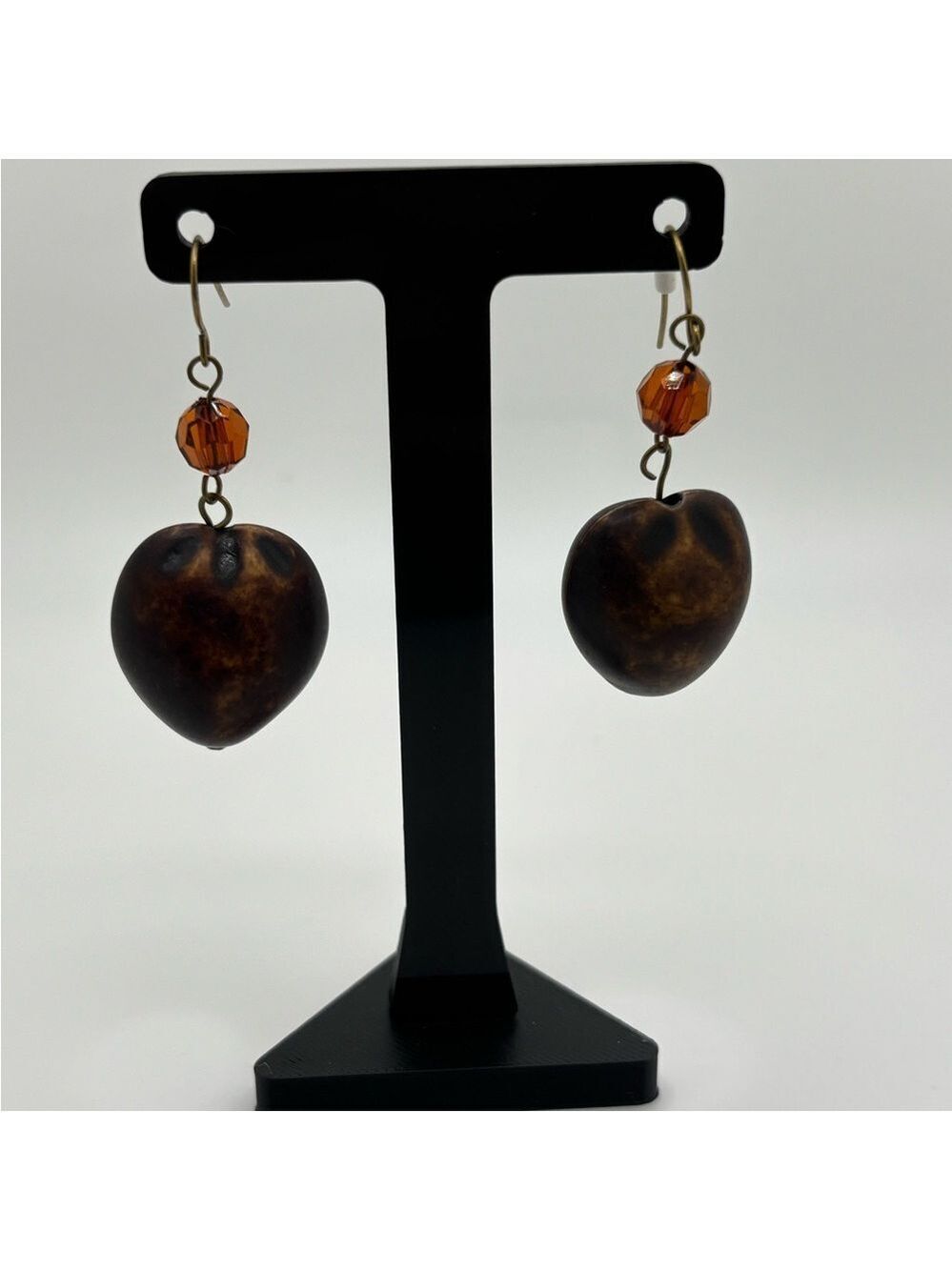 ✨5/$25✨ Brown and Gold Dangle Earrings